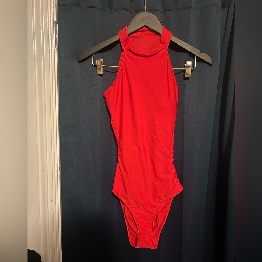 SHEIN Red Women's One Piece Swimsuit